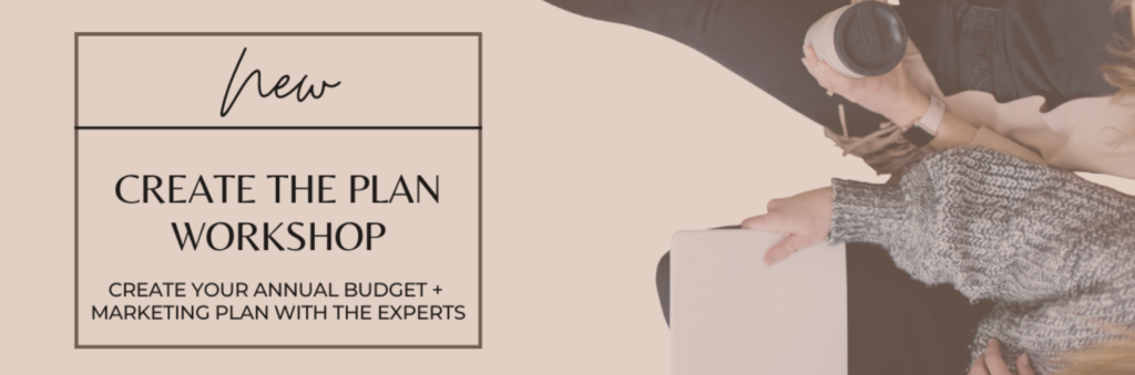 Create the plan workshop to create your annual budget and marketing plan with Mina Company experts