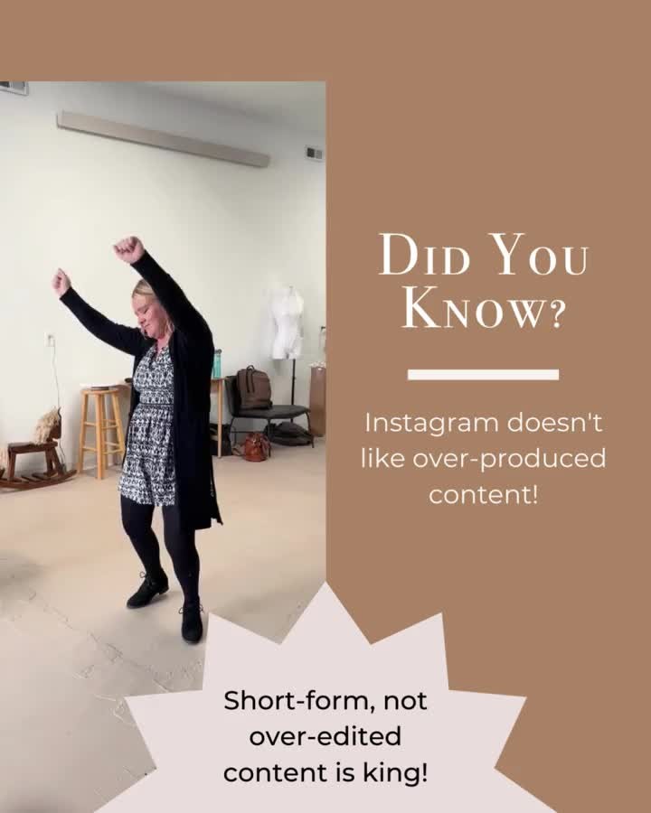 We're letting you off the hook; you don't have to create a grand production every time you post on the 'gram! 😅 Phew! 

Instagram actually PREFERS short-form, not over-produced content. That means quick videos, simple content, and (hallelujah!) less stress for you! 

Try posting shorter-form video content and see the difference in your metrics!

#videocontent #shortform #shortformvideo #socialmediavideo #instagramreels #instagramtips #instagrammarketing #marketingagency #socialmediahacks