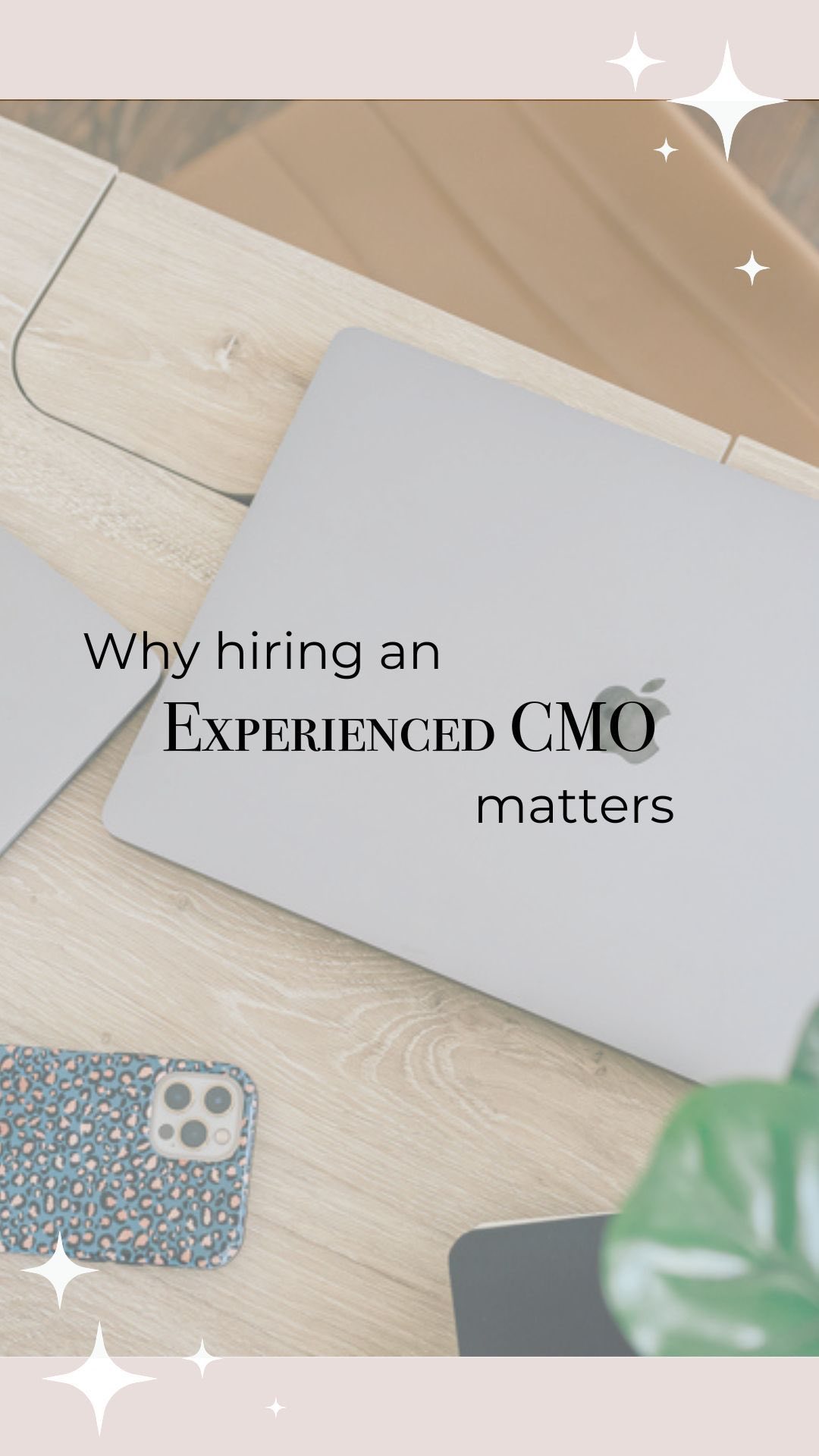Why is it important to hire an experienced CMO rather than perhaps moving someone from your existing team into that role? 🤔

Good CMOS have experience in a WIDE variety of marketing methods and can speak the language of SEO, social media, web development, and all the other worlds that need to come together to make your marketing successful. 

They’re also masters at evaluating what skills are needed for different types of tasks, so your business can become mega streamlined and so much more efficient!

Our GROUNDED: Holistic CEO Coaching & Fractional CMO Program gives you access to an experienced CMO without the added cost of having to hire a full-time employee! Learn more at the link in our bio 🥰

#cmo #fractionalcmo #marketingtips #marketingstrategy #smallbusinessgrowth #femaleowned #femaleownedbusiness