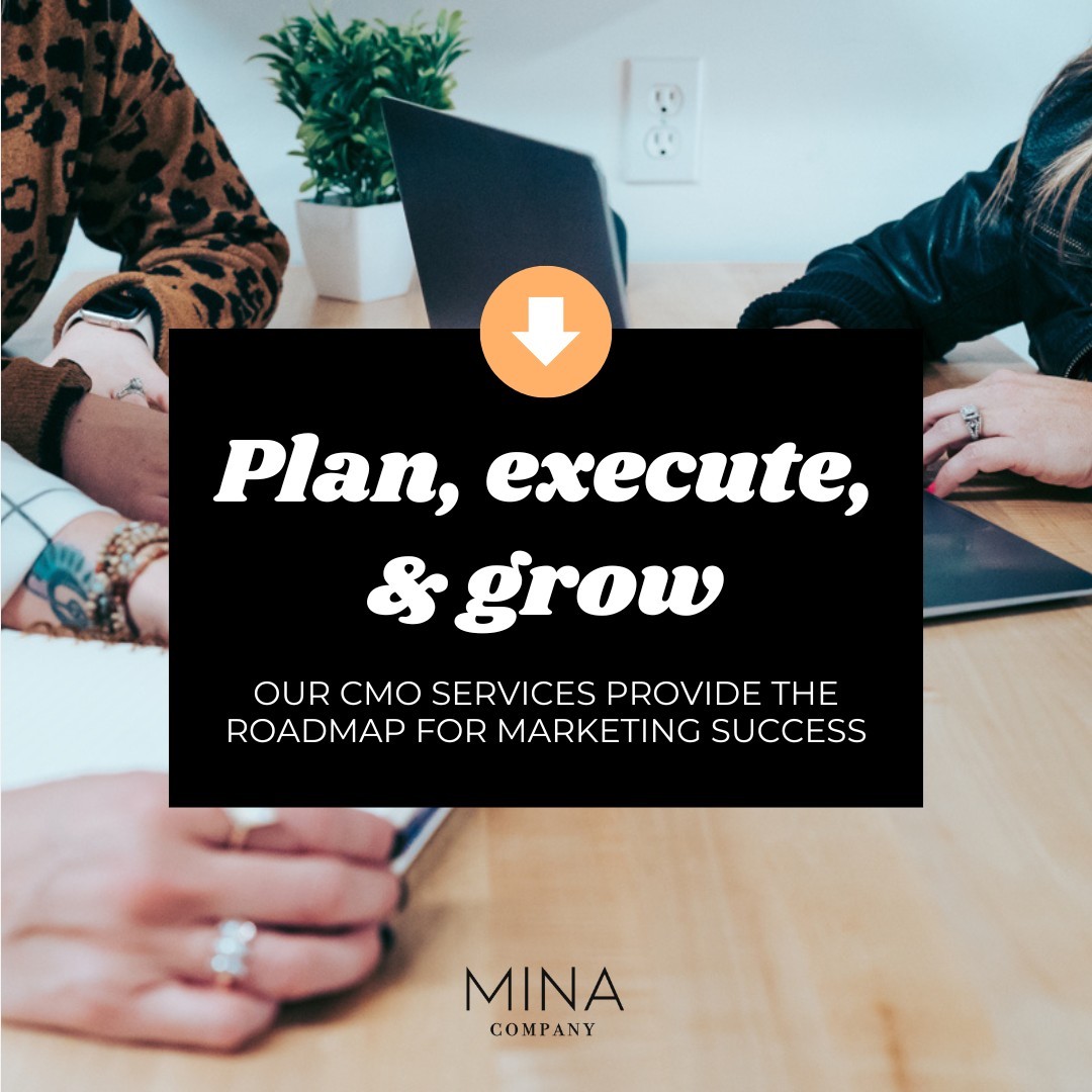 Let’s be honest... is the best use of your time managing daily social posts, weekly emails, and blog posts? 🧐 Nope! It's time to let it go...(cue Elsa from Frozen...) 
That’s why you have us. 🎉 

Let The Mina Company’s monthly CMO program handle the chaos, so you can focus on running your business. #WorkSmarter #CMOTips