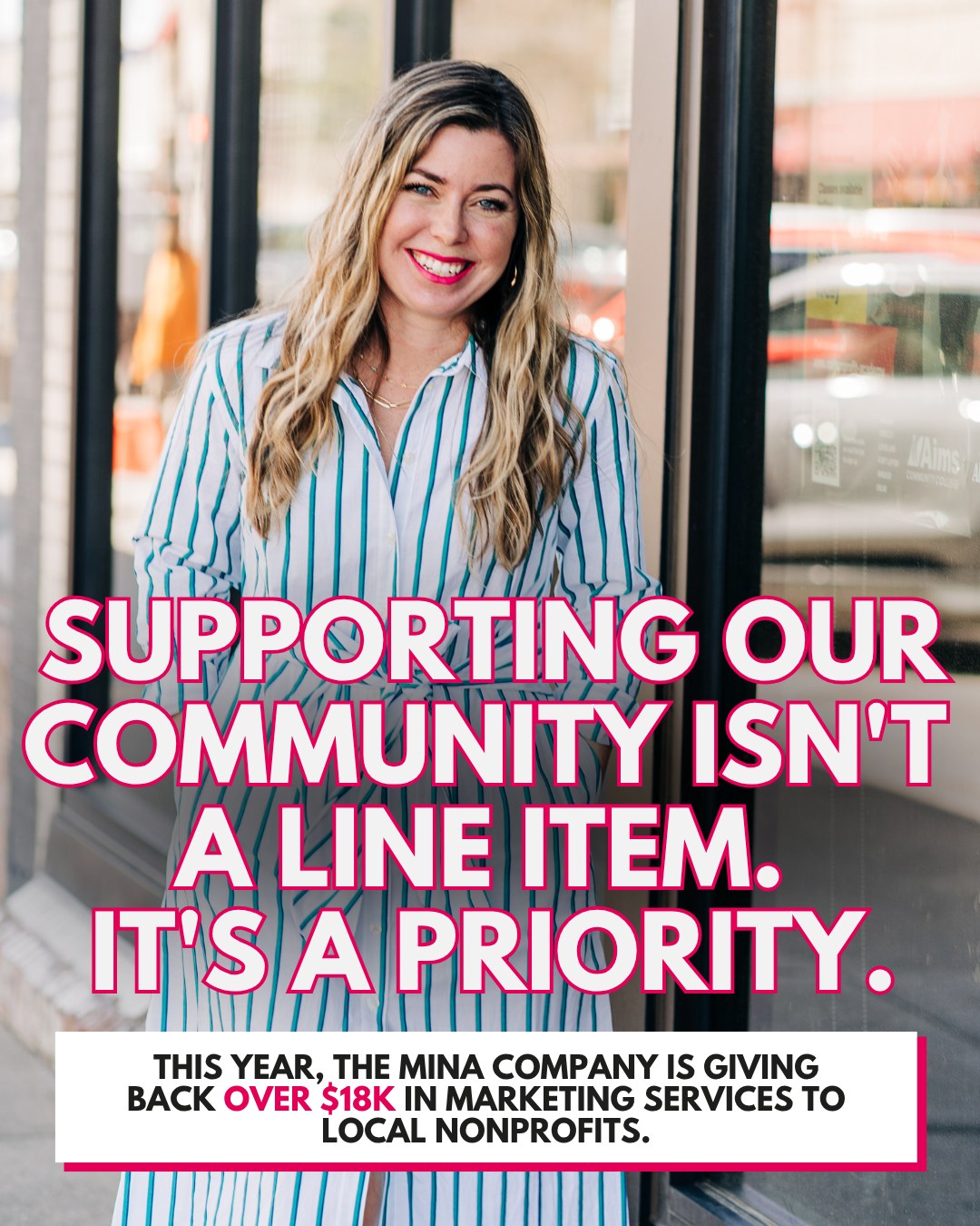 Every business deserves to be seen. Especially the ones giving the most back.

Every dollar a nonprofit puts toward getting seen is a dollar not going to the people they serve, and that's a tradeoff I'd rather they didn't have to make.

So this year we're giving back over $18,000 in marketing services to local nonprofits.

A lot of these organizations work in the fields we already care about and choose to work in. And when we're able to, giving this back just makes sense to us. It means their money can go where it should, straight to the community they serve, instead of to us.

To the organizations we get to work with this year, thank you for letting us be part of it.