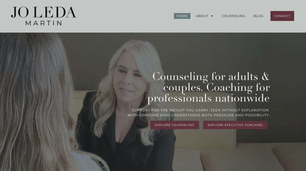 Jo Leda Martin - Website Design