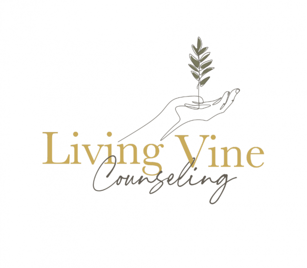 Living Vine Counseling logo designed by The Mina Company, a people based marketing company